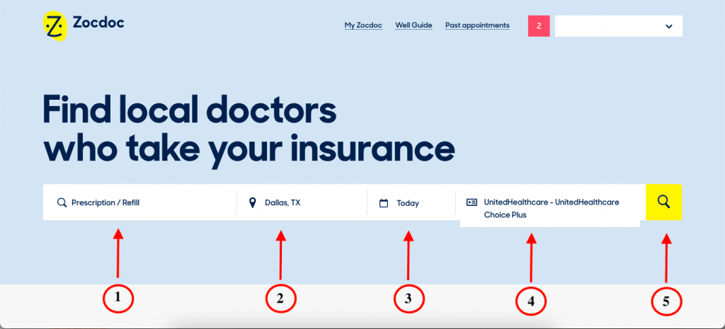 Getting a naltrexone prescription in Dallas, TX with United Healthcare Choice Plus using Zocdoc.