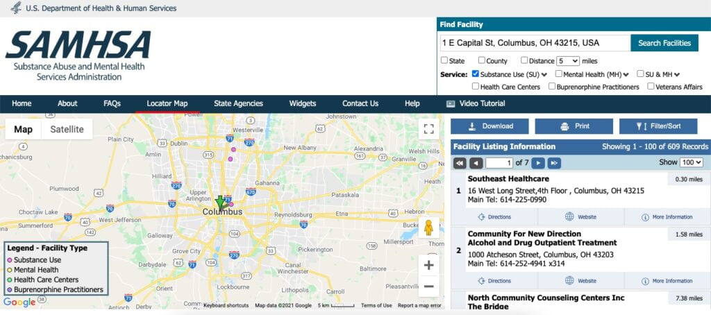 List of cheap suboxone facilities near Columbus, OH.